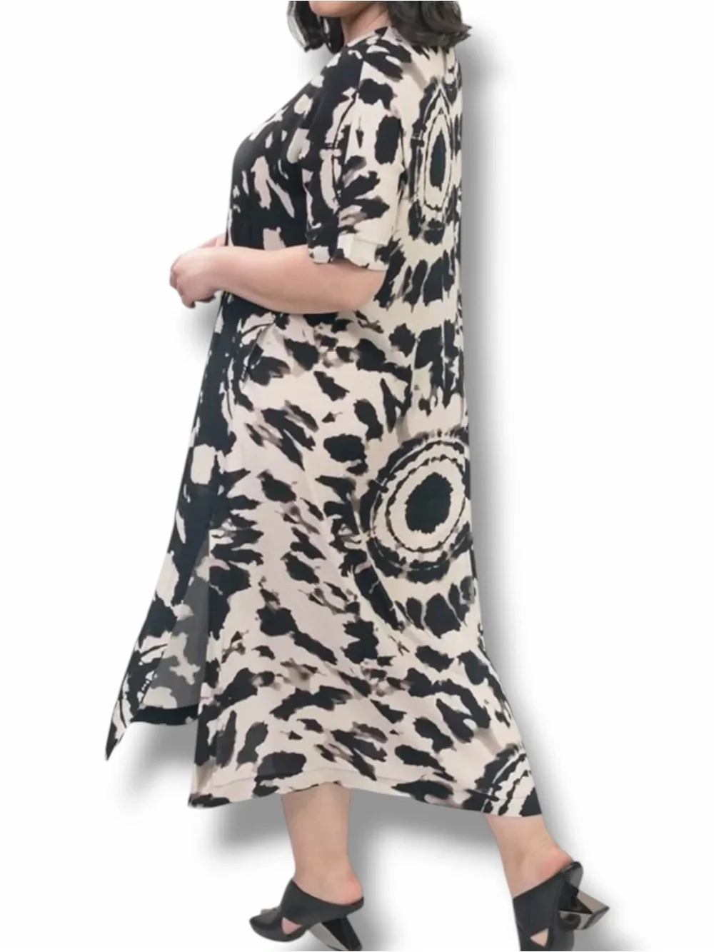 Alembika Breezy Maxi Dress Tribal Lagenlook NWT Size 12/14